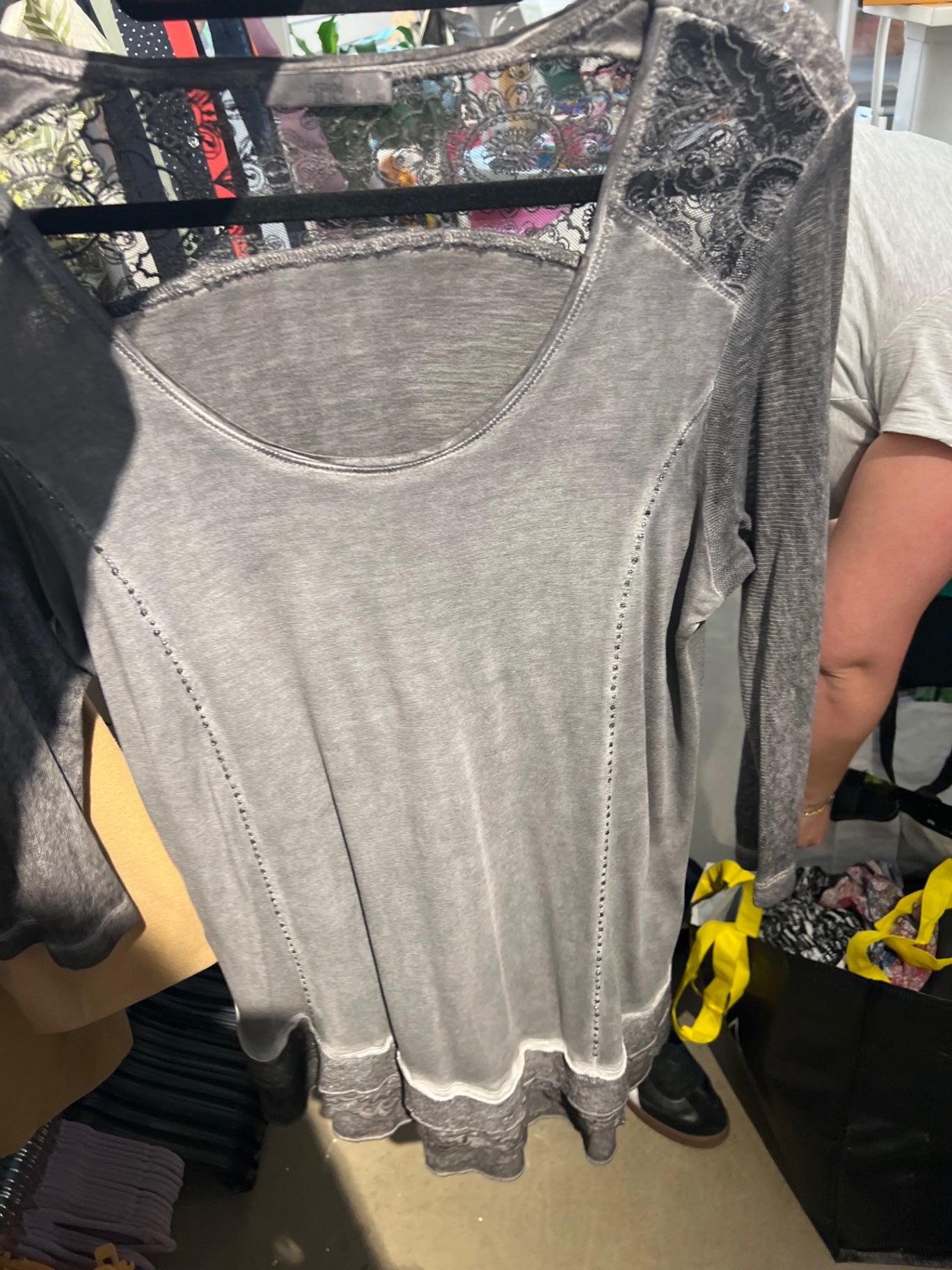 Langarmshirt Grau Gr.: L