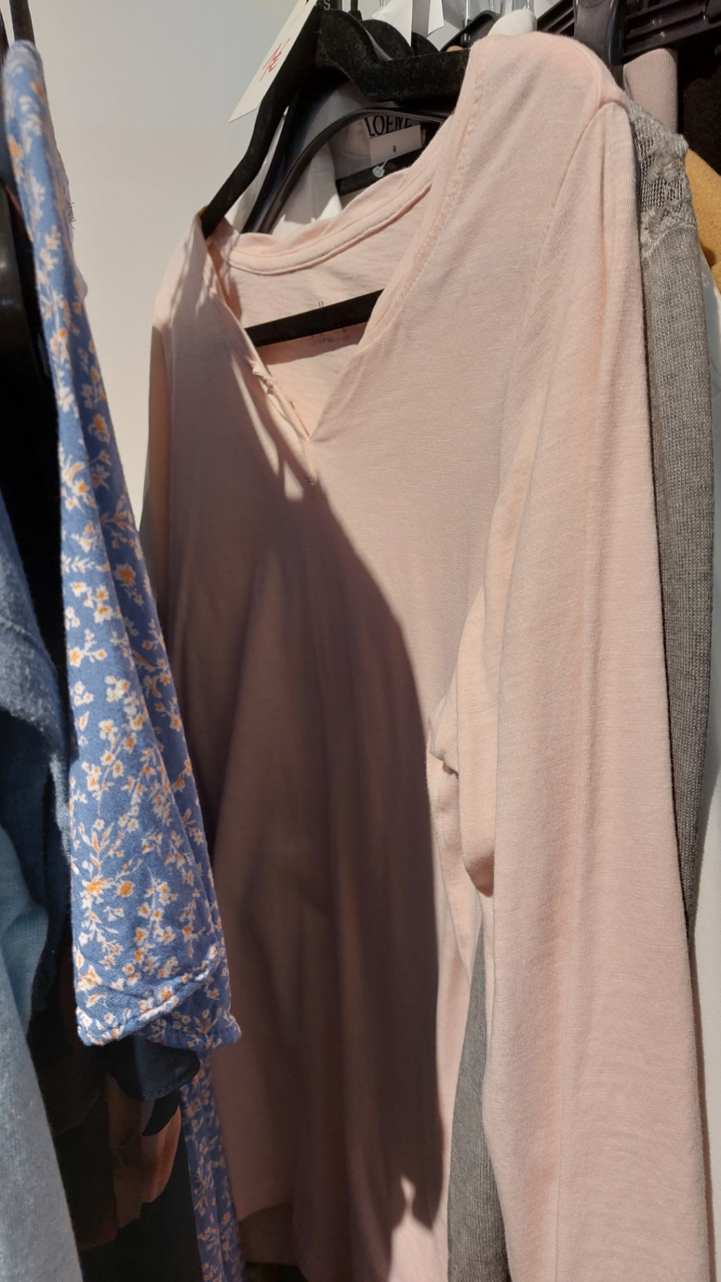 Tchibo Langarmshirt Hellrosa Gr.: S