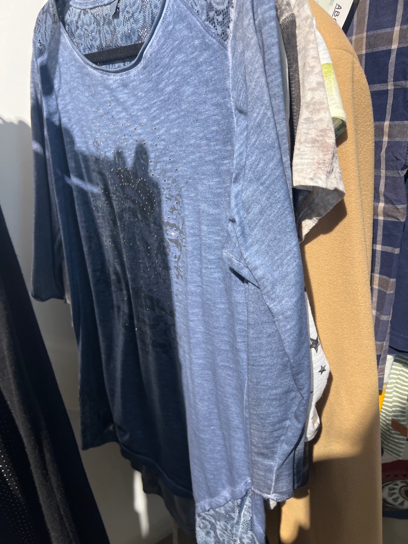 Langarmshirt Blau Gr.: XL
