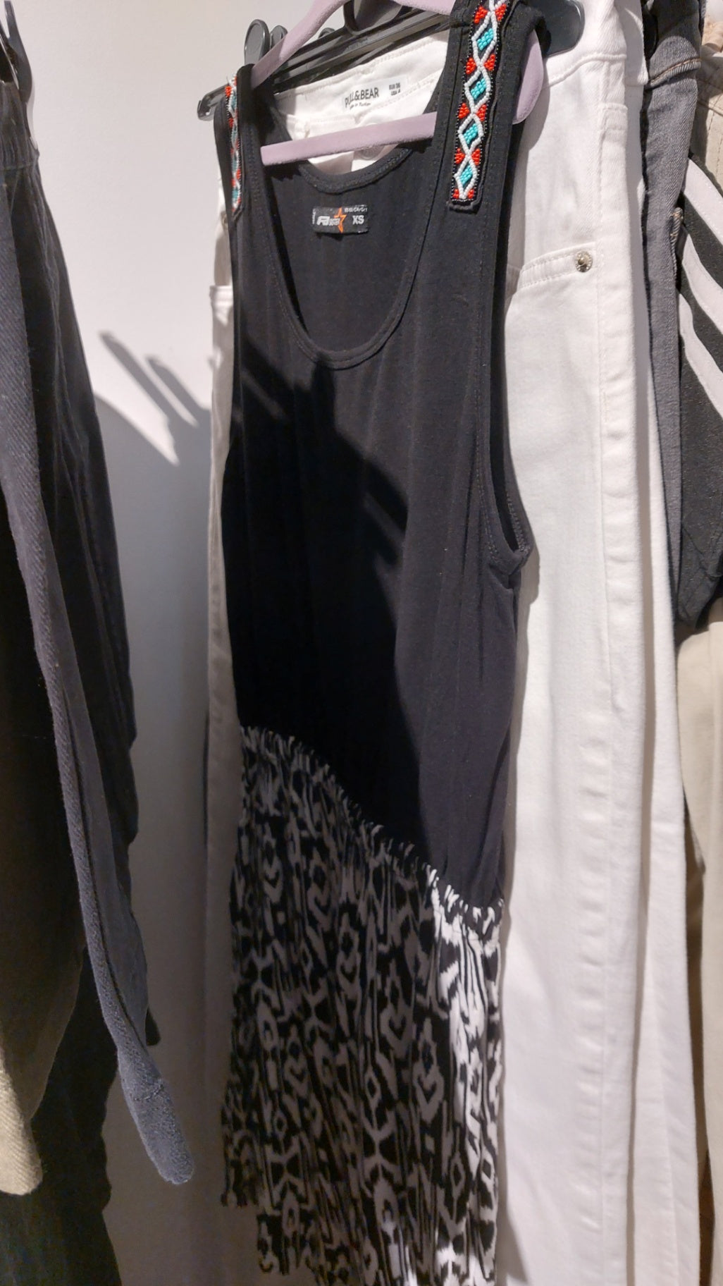 FB Sister Kleid Schwarz mit Leo-Muster Gr.: XS