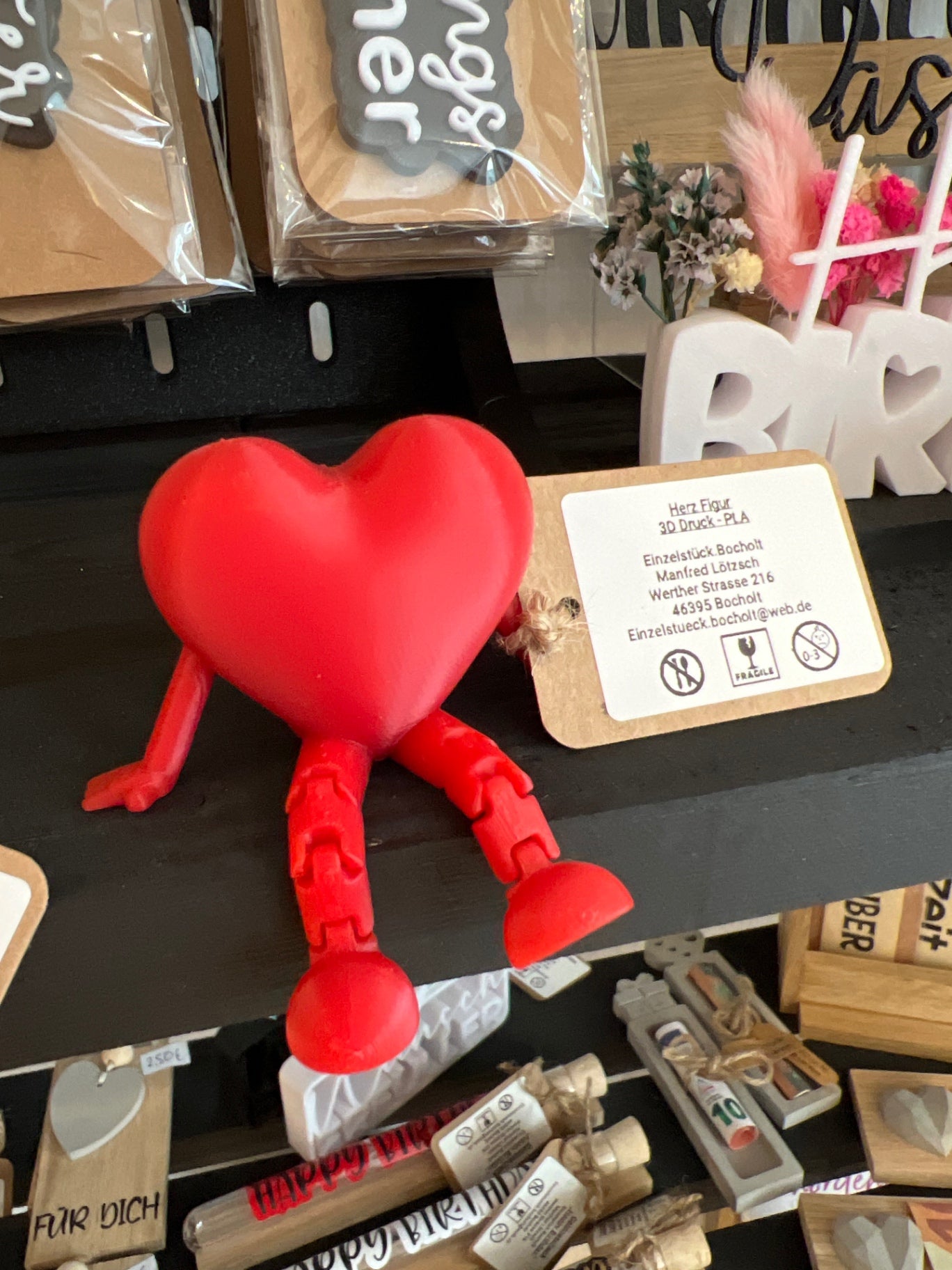 EINZELSTÜCK Herz Figur 3D