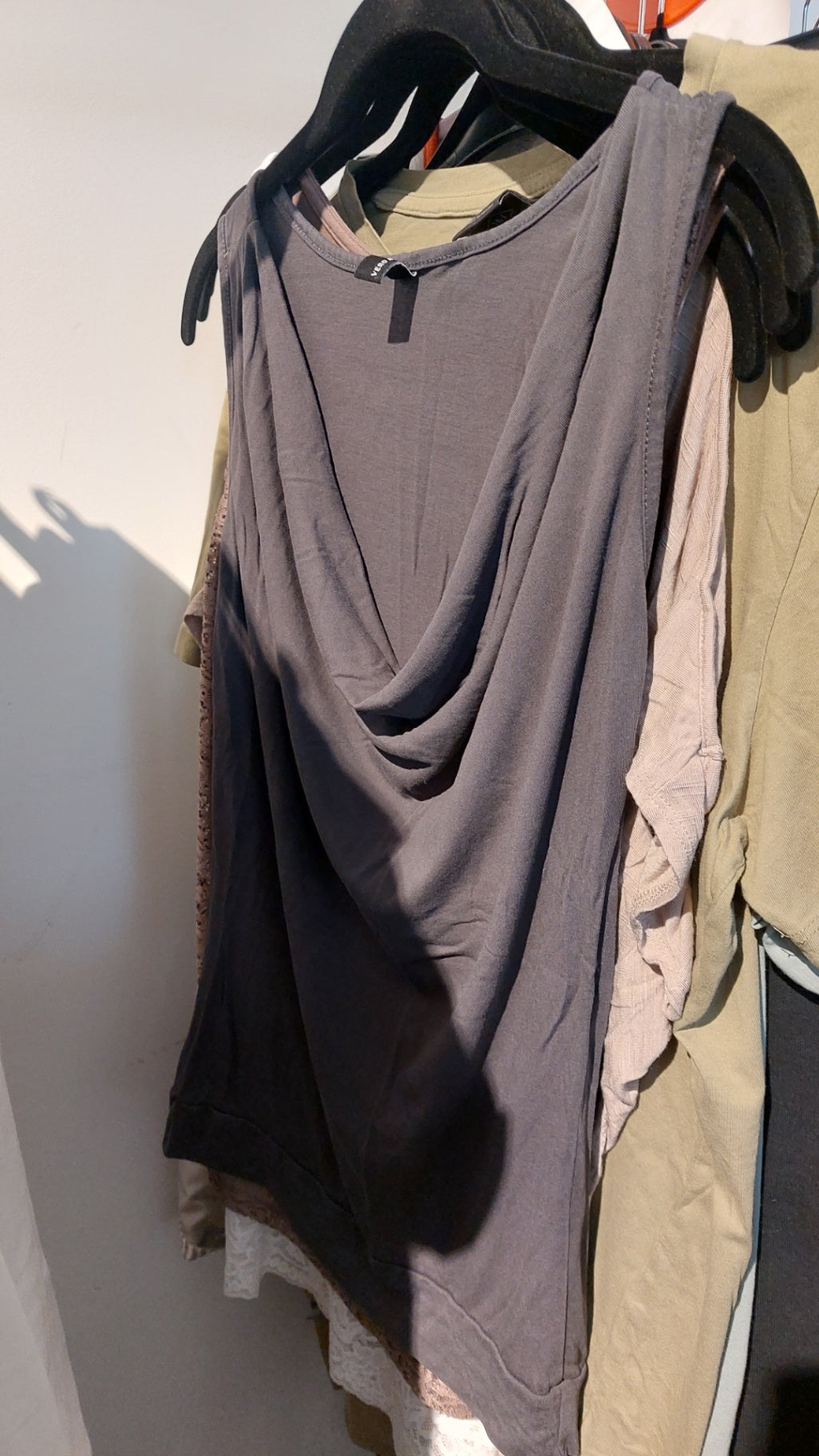 VERO MODA Top Grau Gr.: S