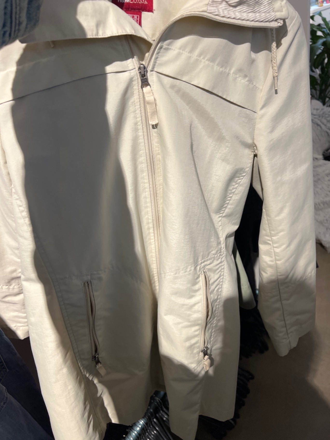 H&M Jacke Elfenbein Gr.: S
