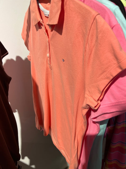 Tommy Hilfiger Poloshirt Pfirsich Gr.: M