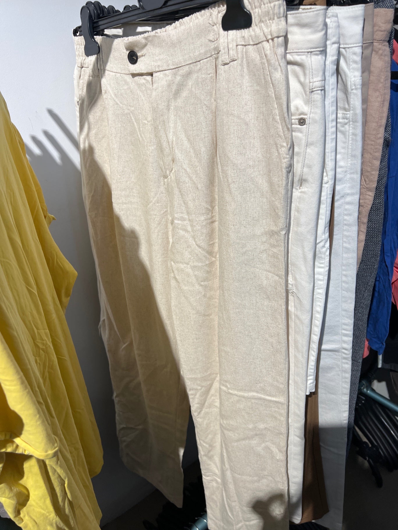 Chroy Leinen Hose Beige Gr.: L