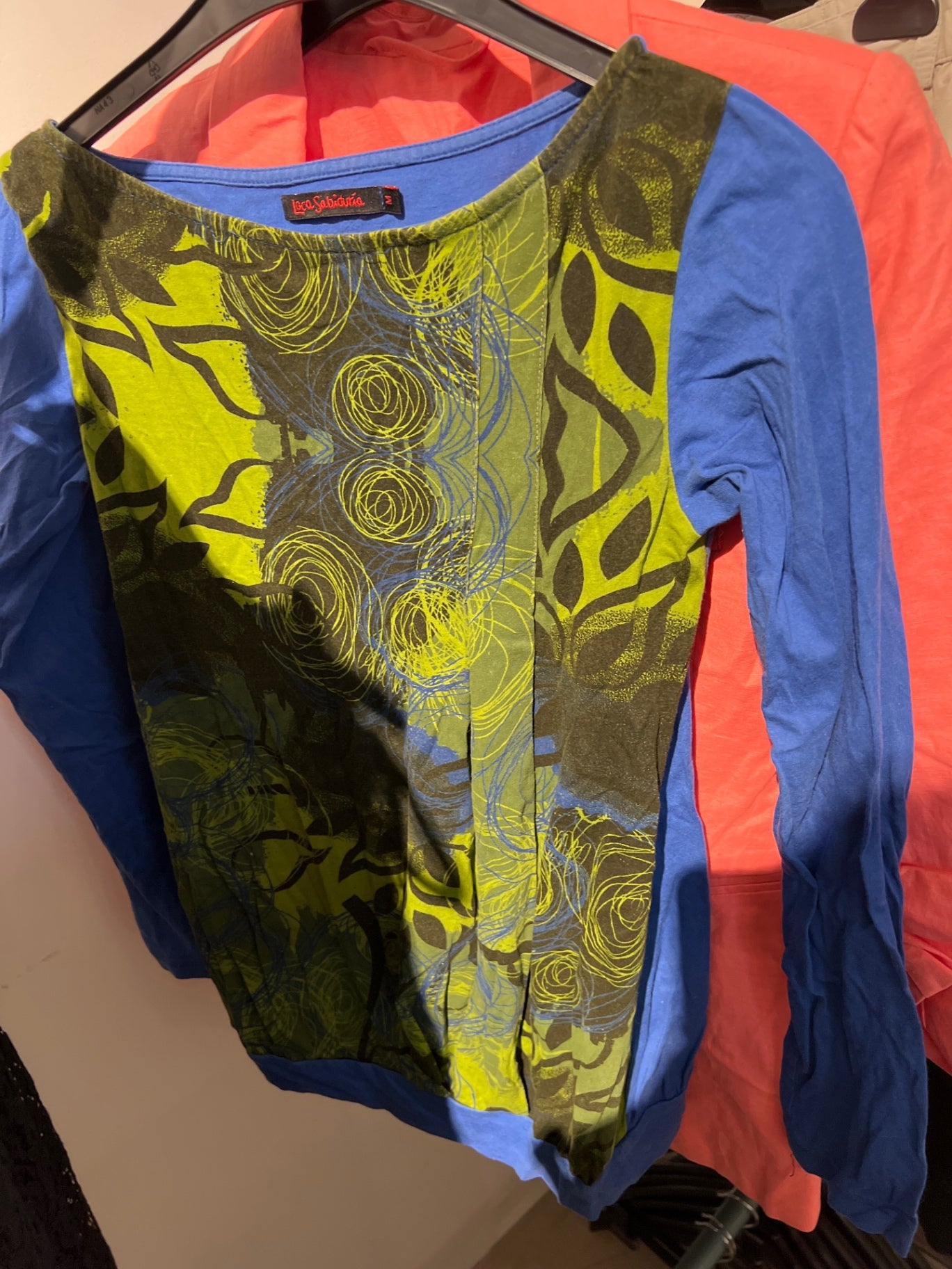 Loca Sabiduria Langarmshirt Blau Gr.: S