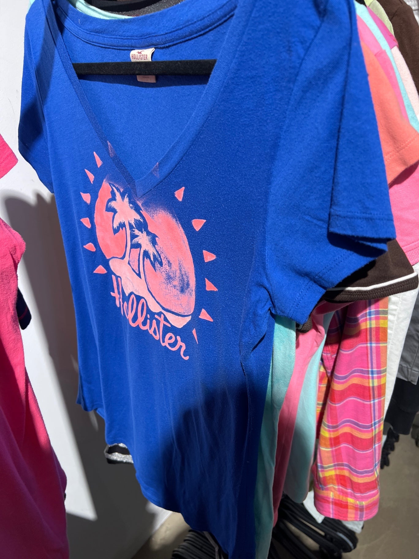 Hollister T-Shirt Blau Gr.: M