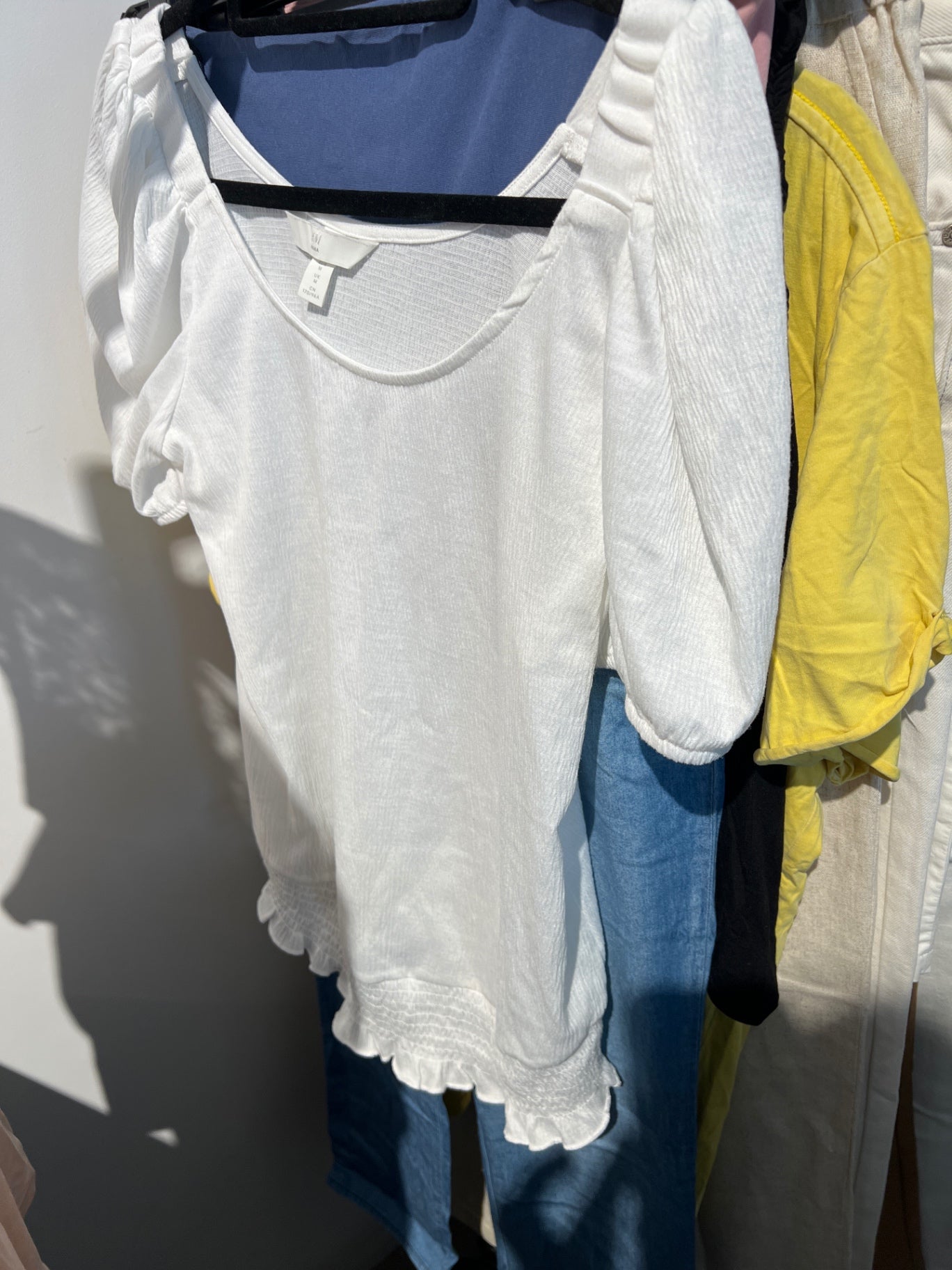 H&M Bluse Umstand Weiß Gr.: M