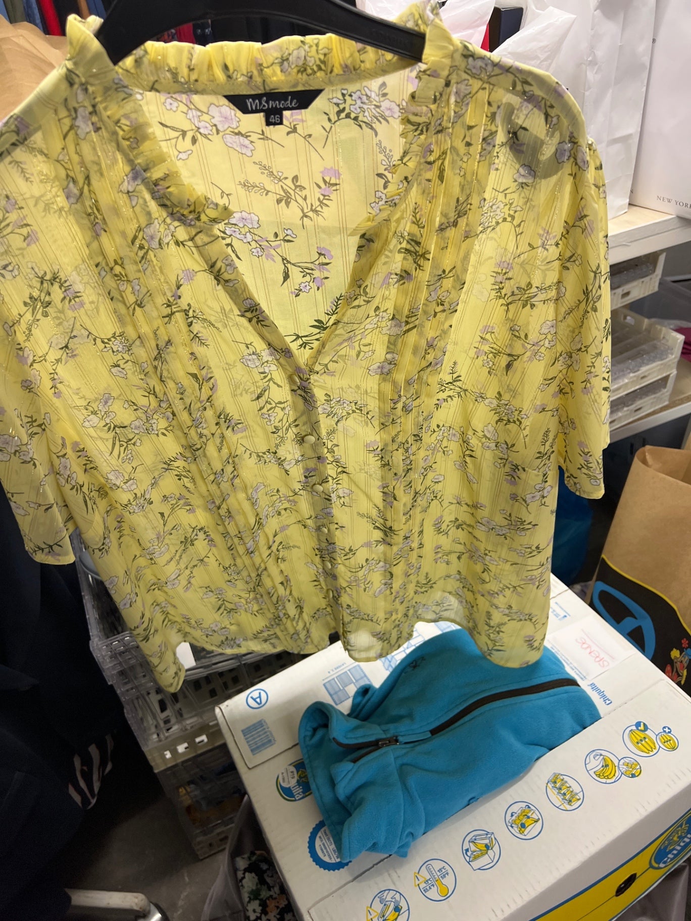 Ms mode Bluse Gelb Gr.: 46