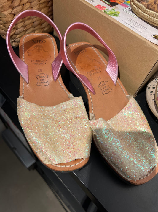 Sandalen Glitzer Gr.: 38