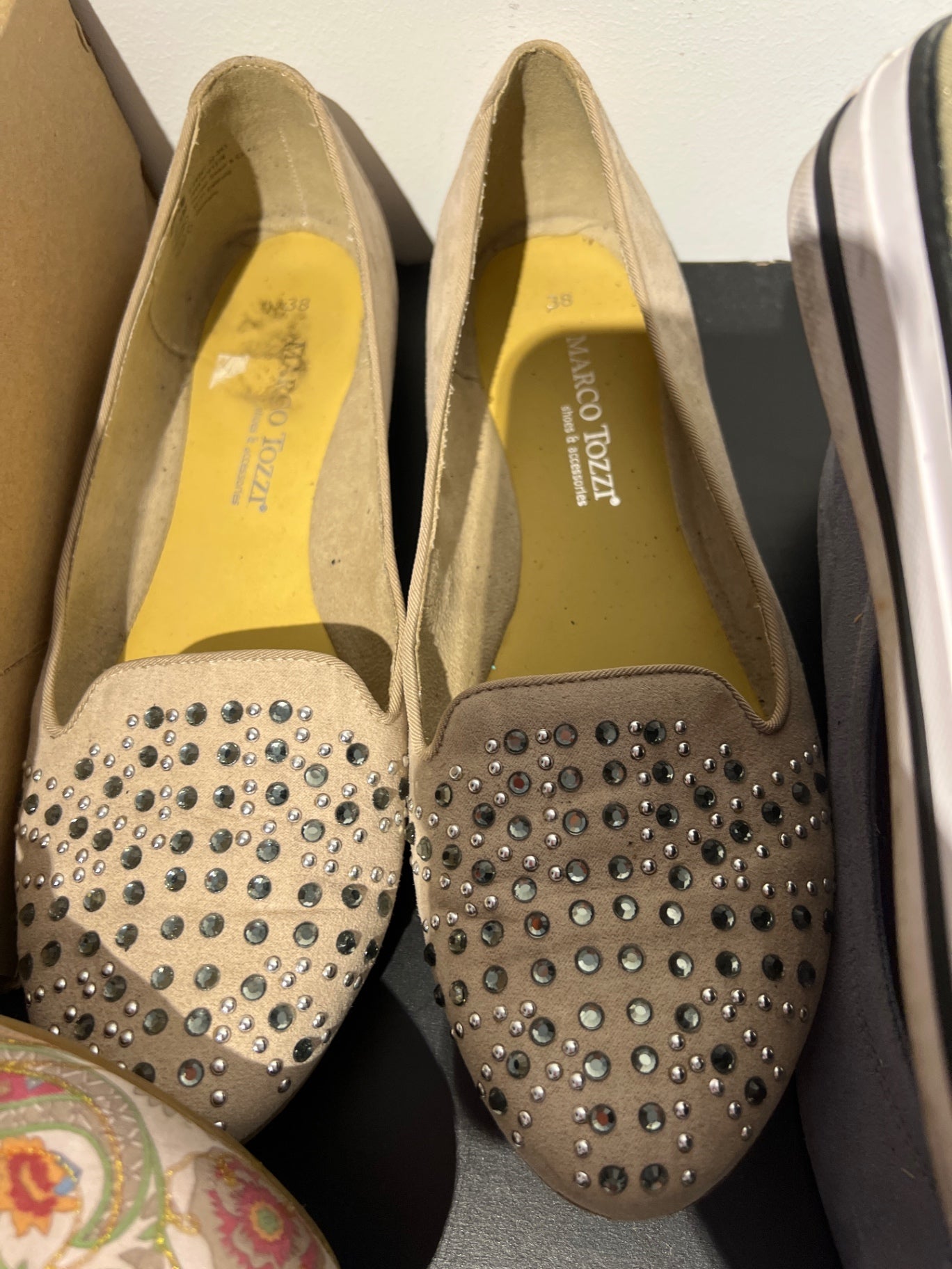 Marco Tozzi Loafers Beige Gr.: 38