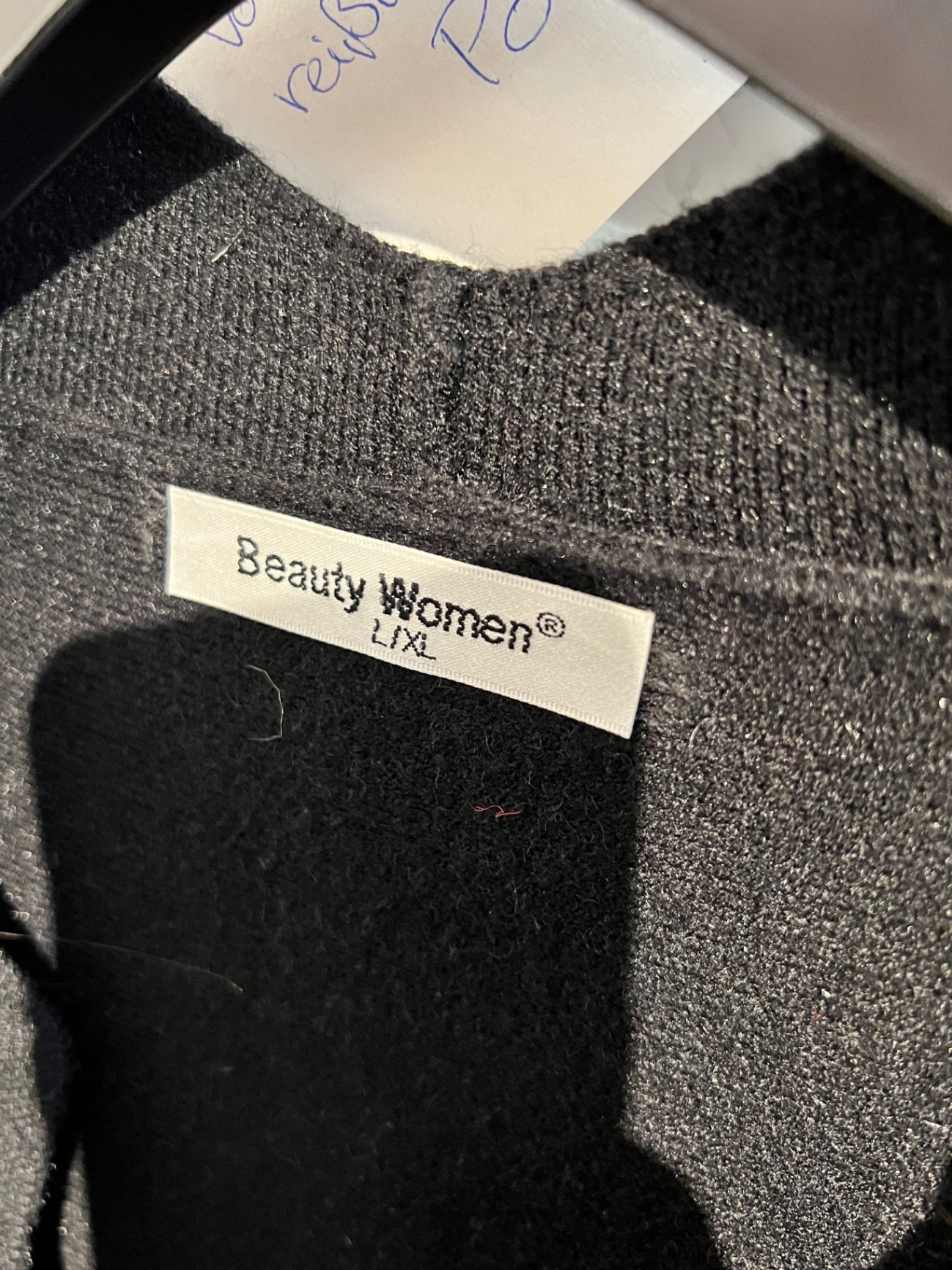 Beauty Women Strickjacke Schwarz Gr.: L