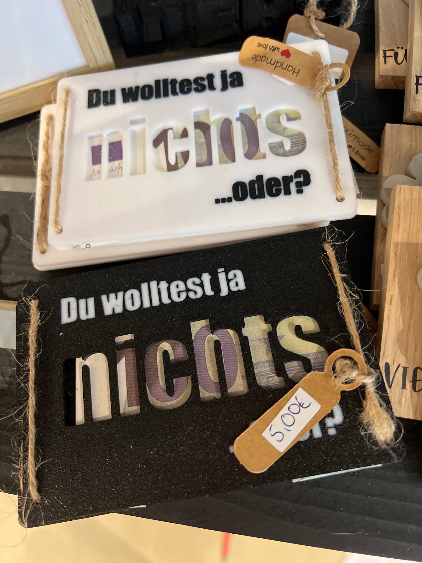 EINZELSTÜCK Geldgeschenk „Du wolltest ja nichts“