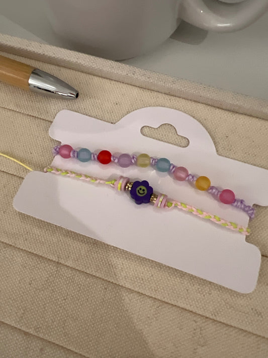 Armbänder SET Pastell Lila 