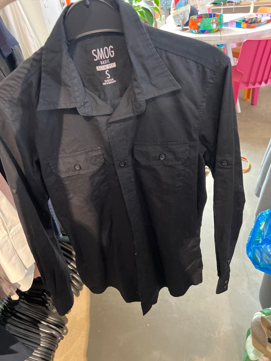 SMOG Hemd Schwarz Gr.: S