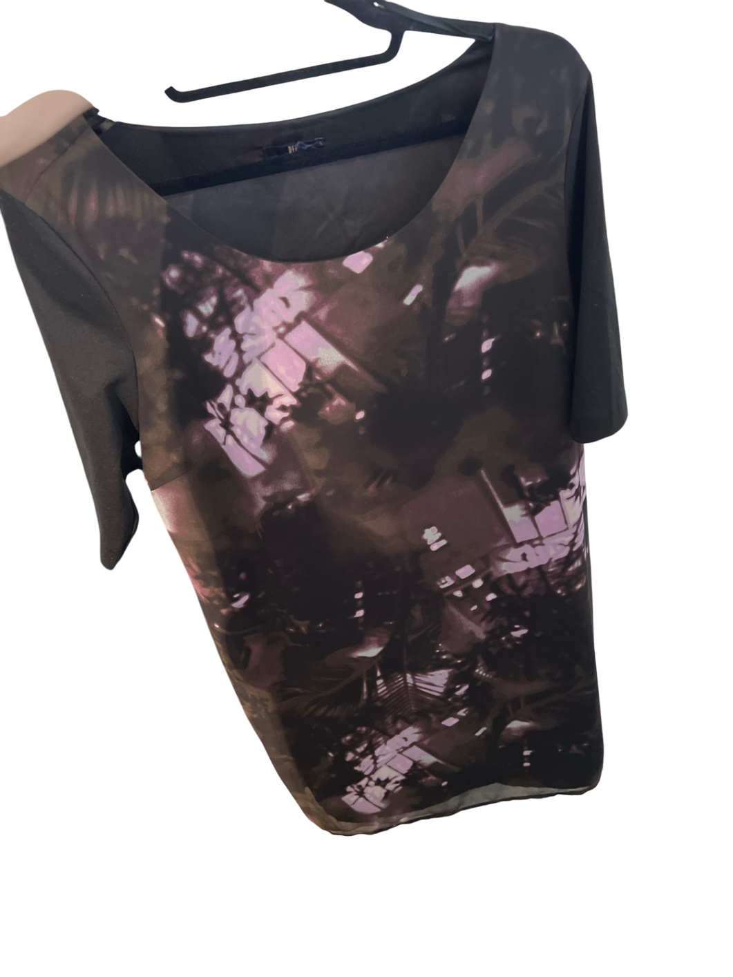 DEPT Blusenkleid Dunkelviolett Gr.: XL