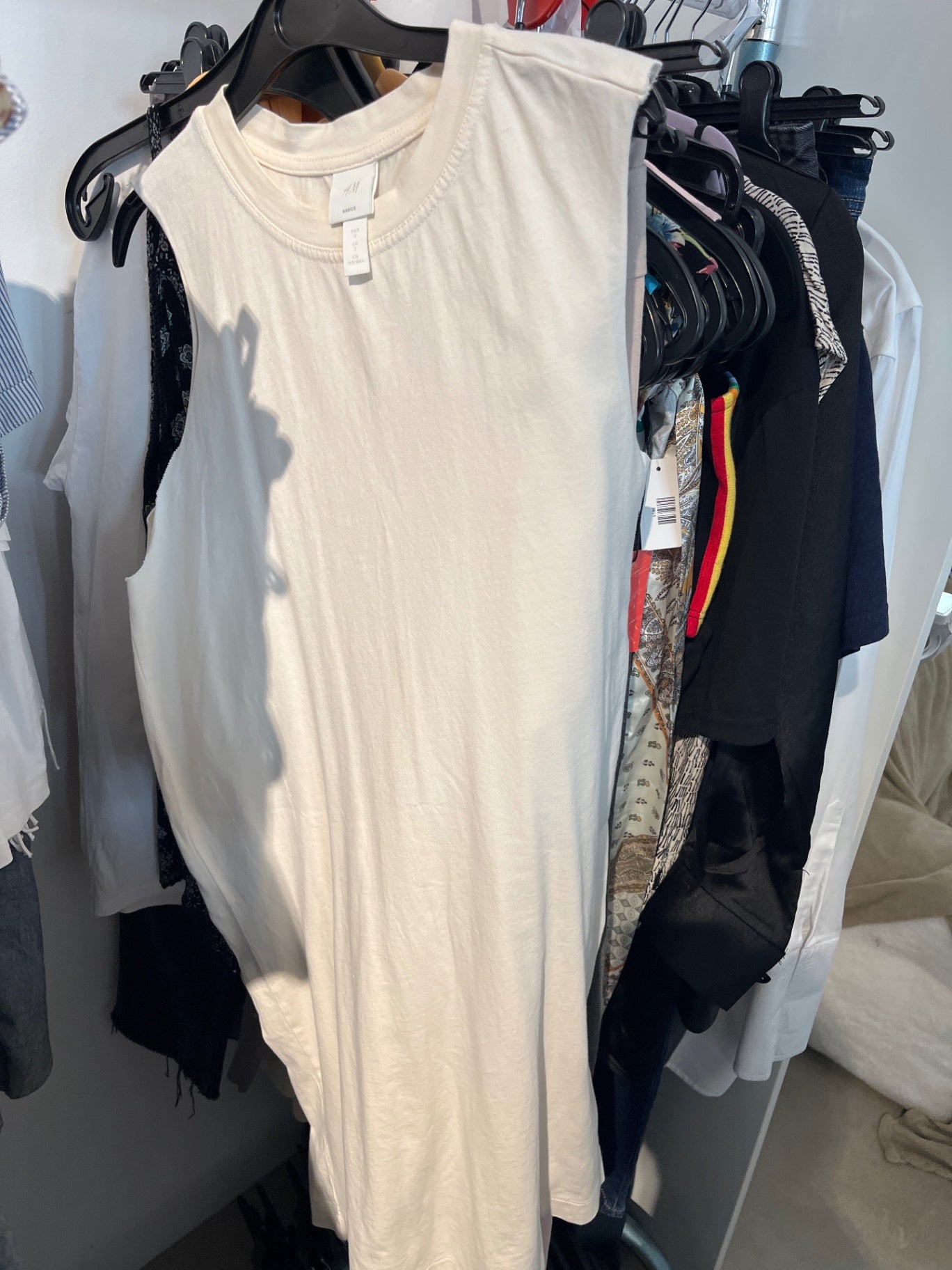 H&M Topkleid Cremeweiß Gr.: S