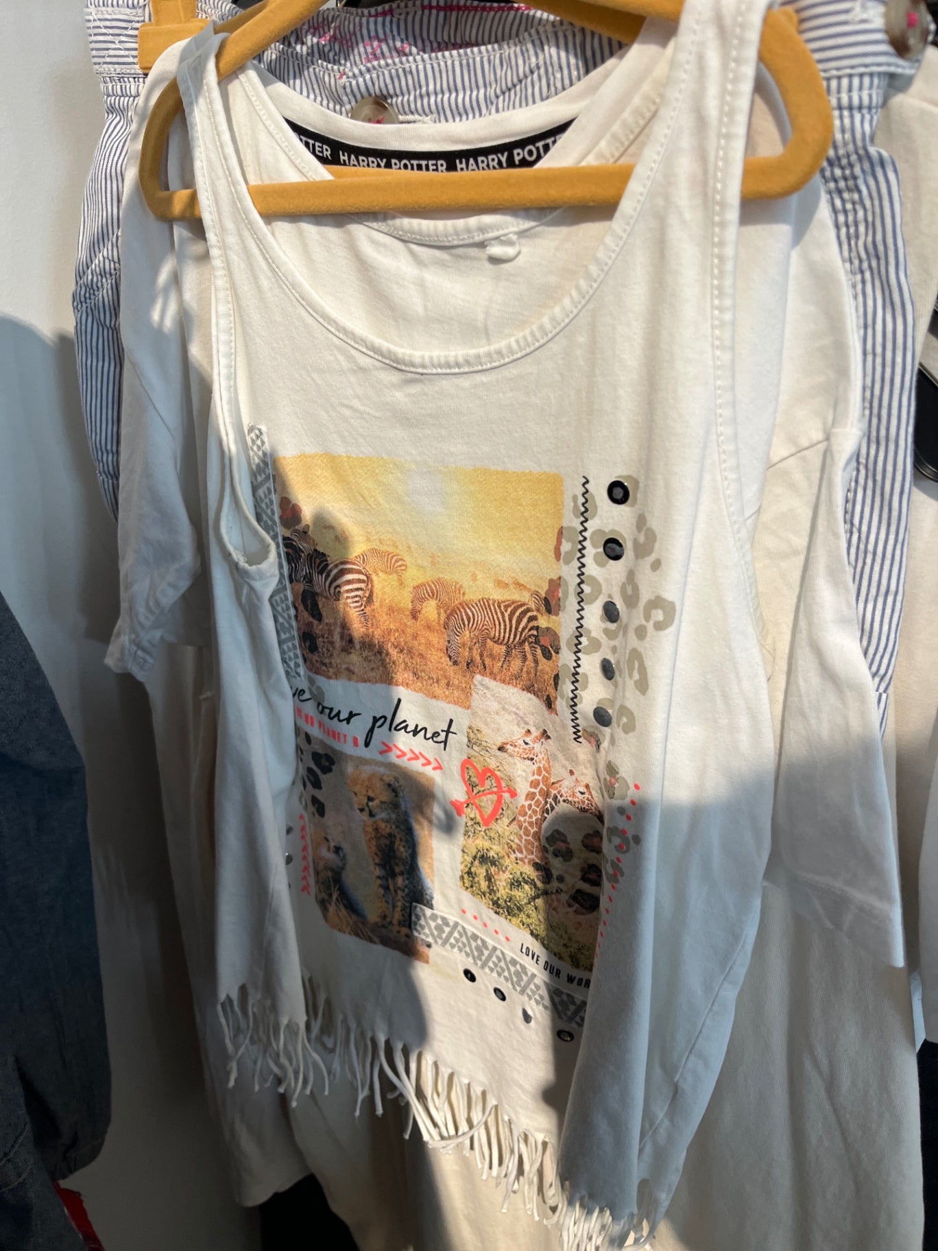 Fransen Top Weiß Gr.: 146