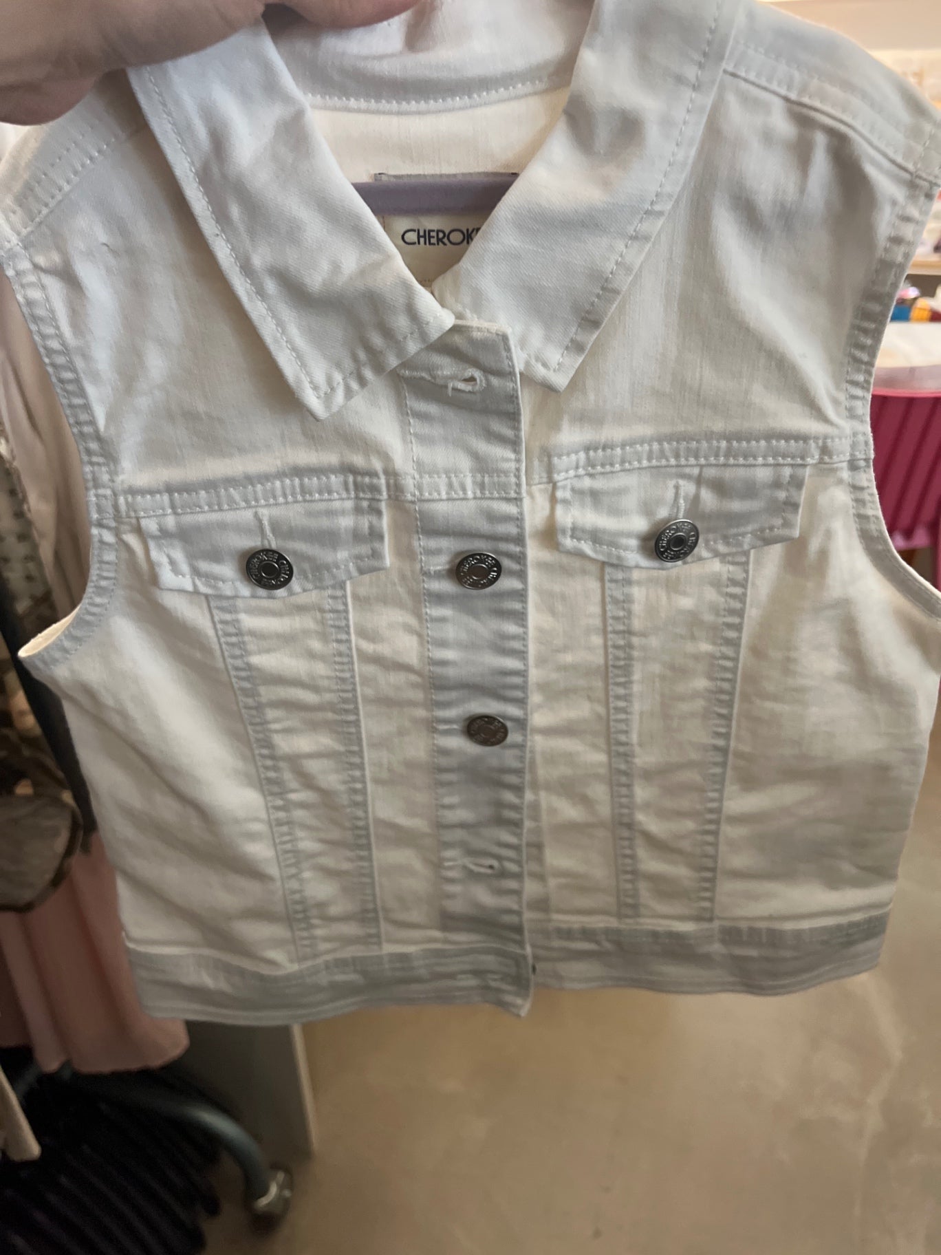 Cherokee Weste Weiß Gr.: XXS
