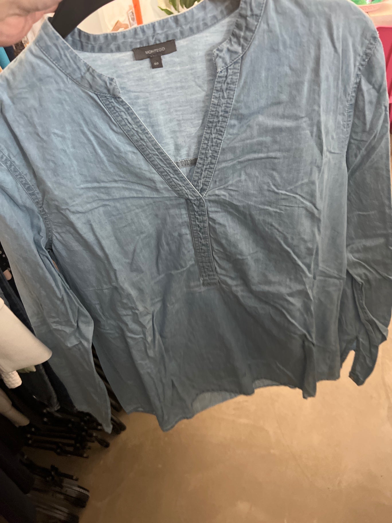 Montego Bluse Hellblau Gr.: M