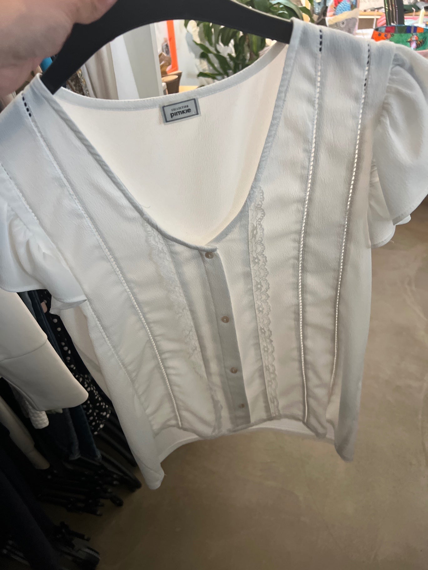 Pimkie Bluse Weiß Gr.: XS
