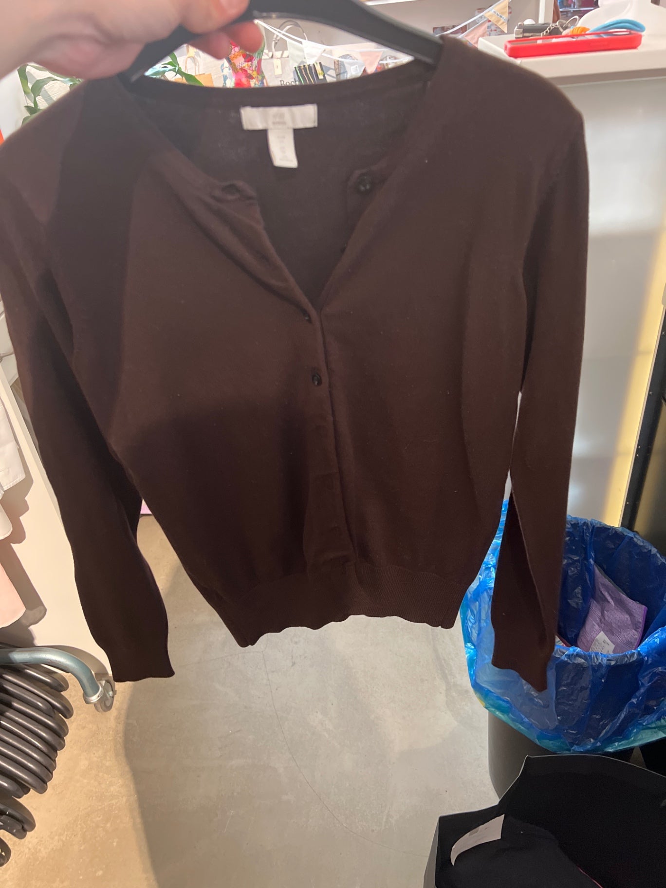 H&M Strickjacke Braun Gr.: XS
