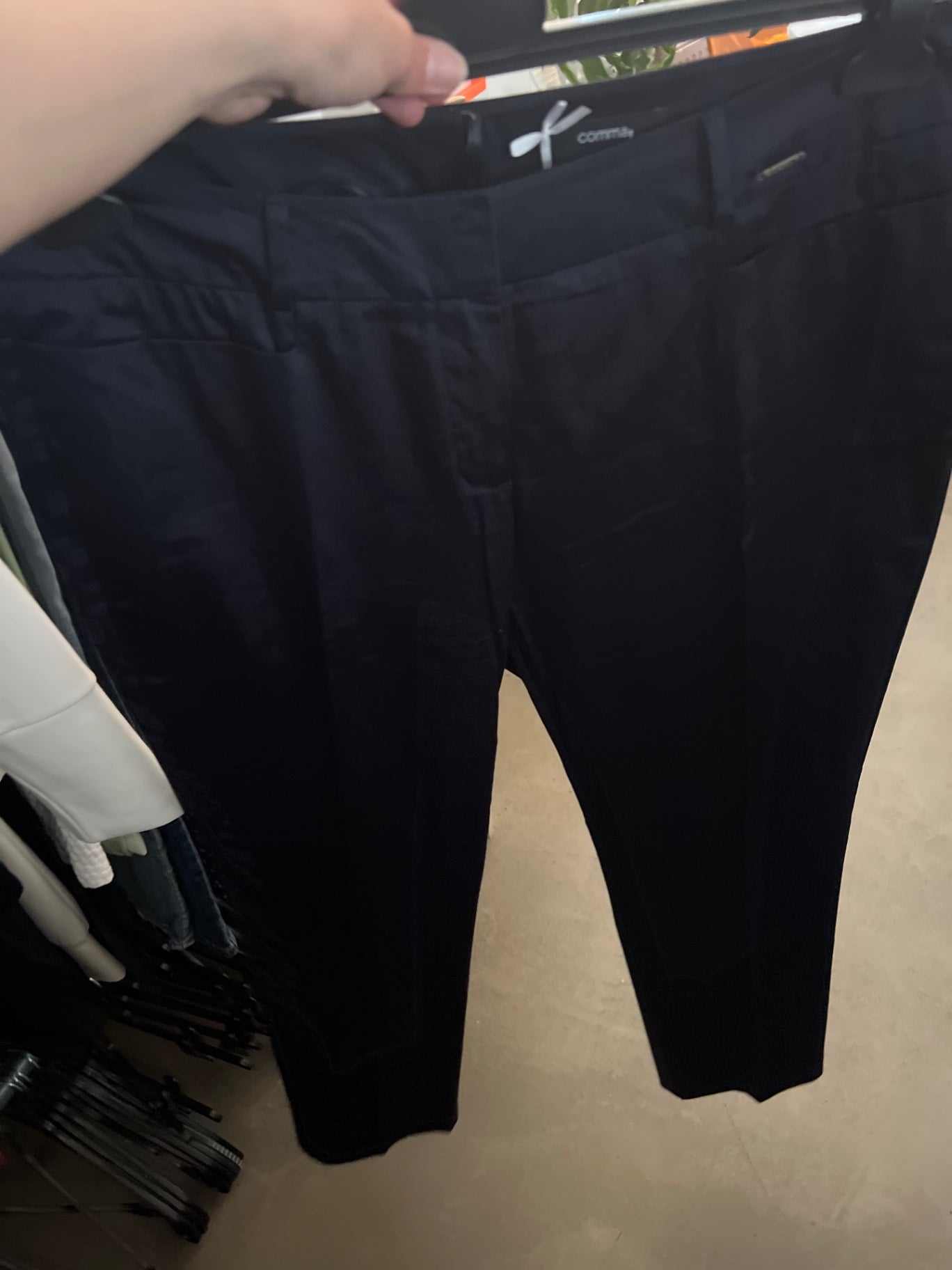 Comma Stoffhose Dunkelblau Gr.: L