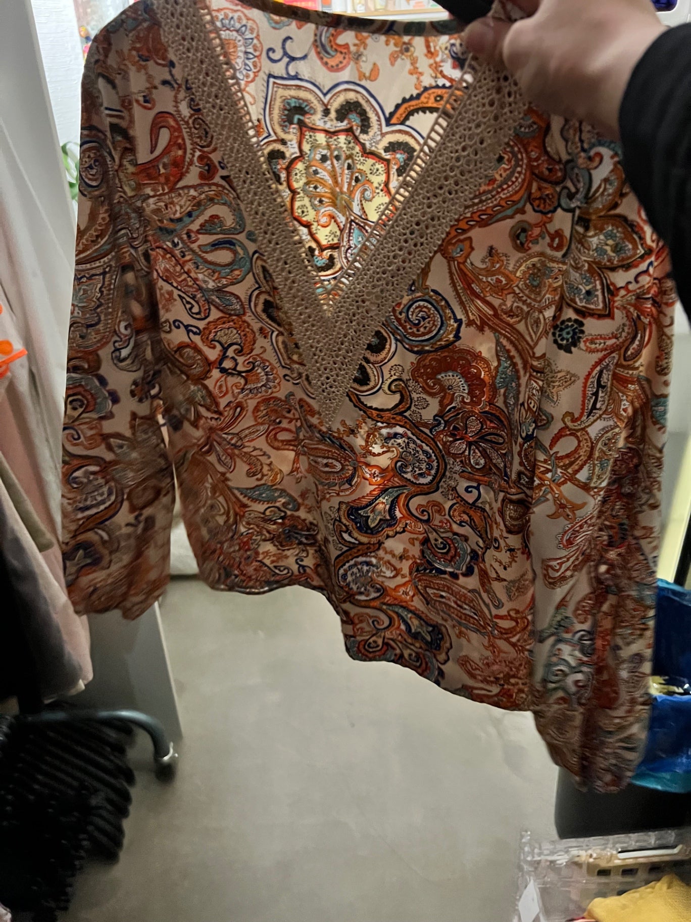 Bluse Beige Gr.: M