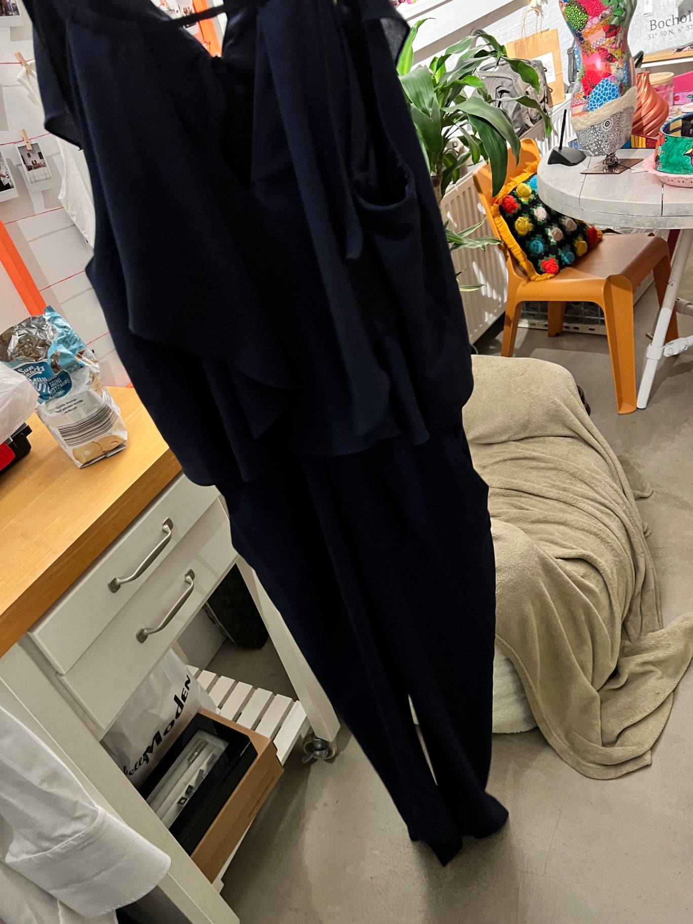 NEU Swing Jumpsuit Dunkelblau Gr.: S