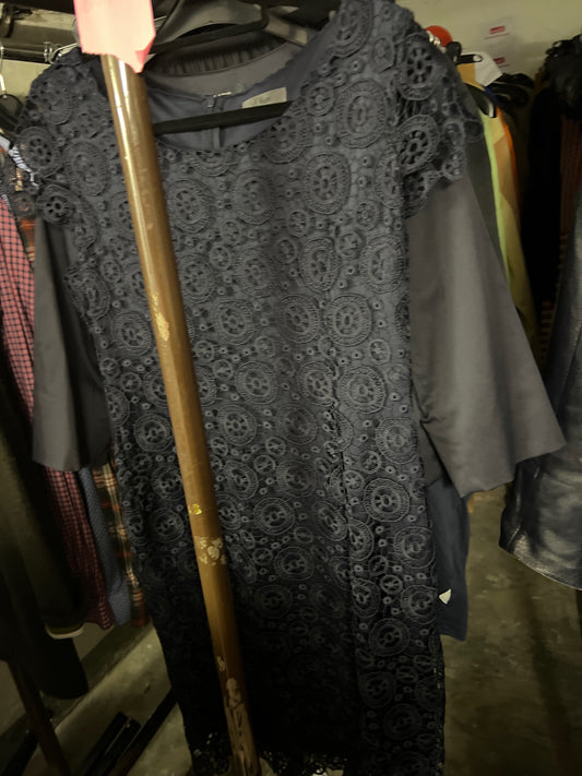 s.Oliver Premium Kleid Dunkelblau Gr.: L