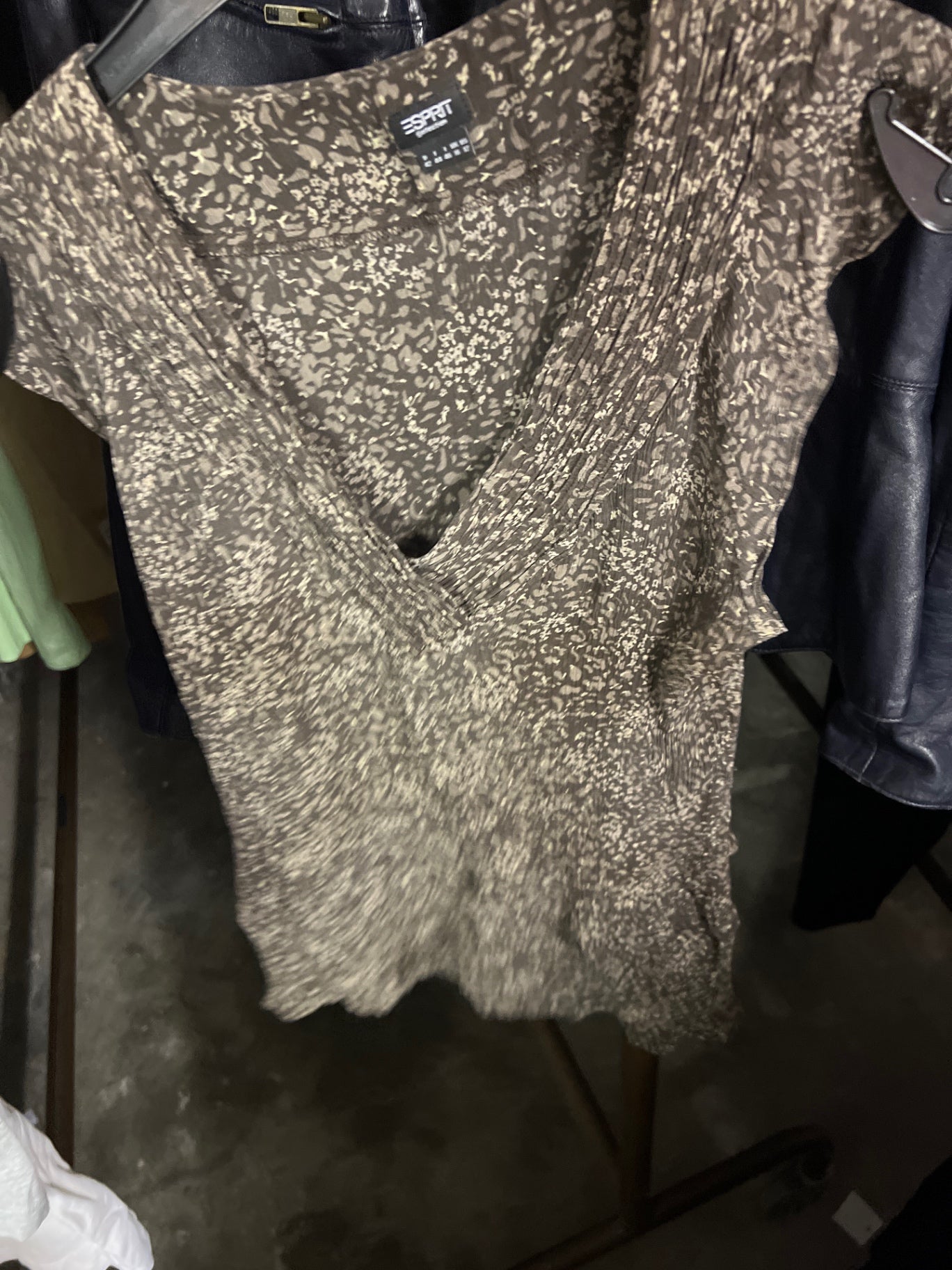 Esprit Bluse Beige und Schwarz Gr.: 42