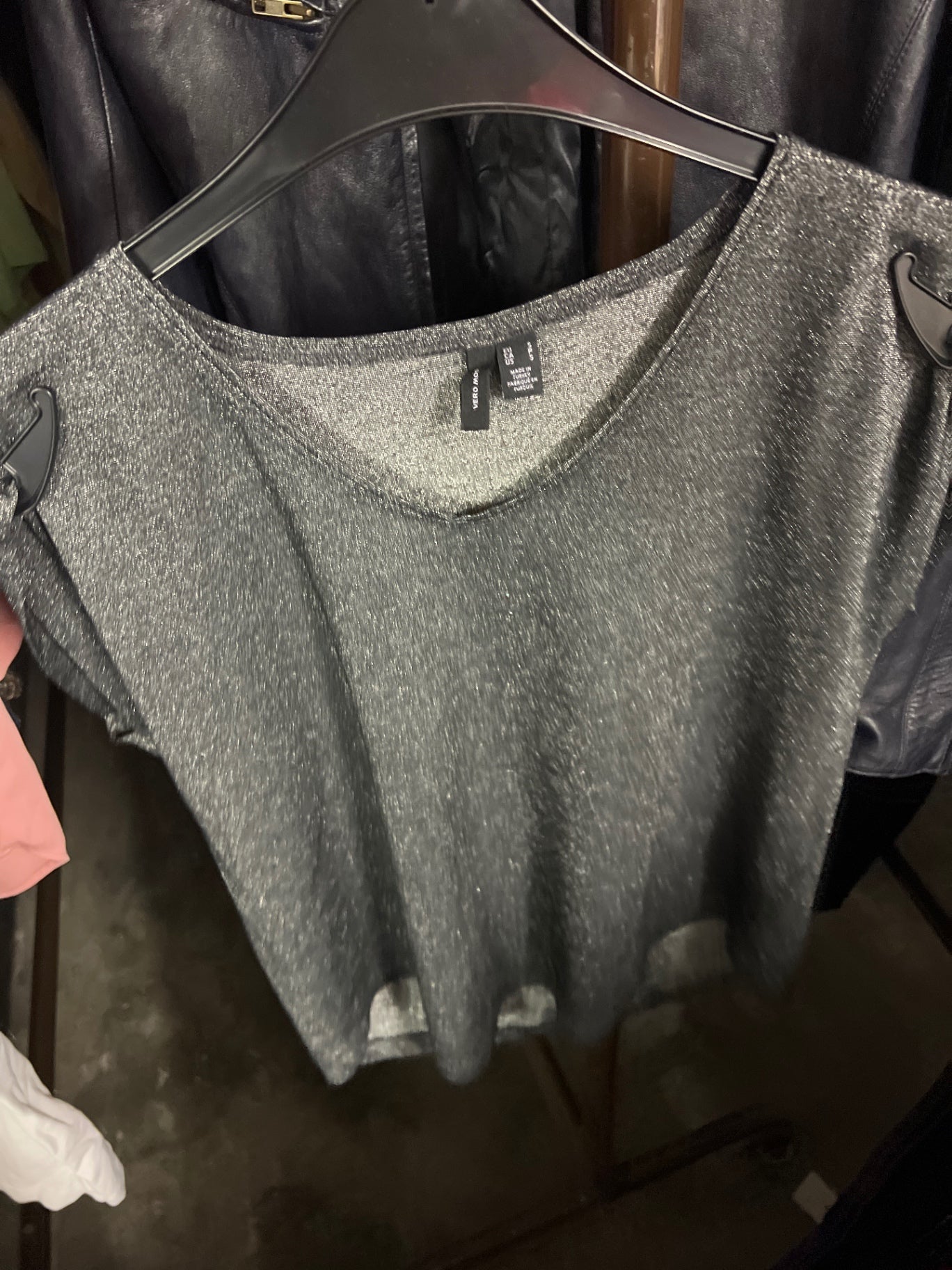 VERO MODA T-Shirt Silber Gr.: S
