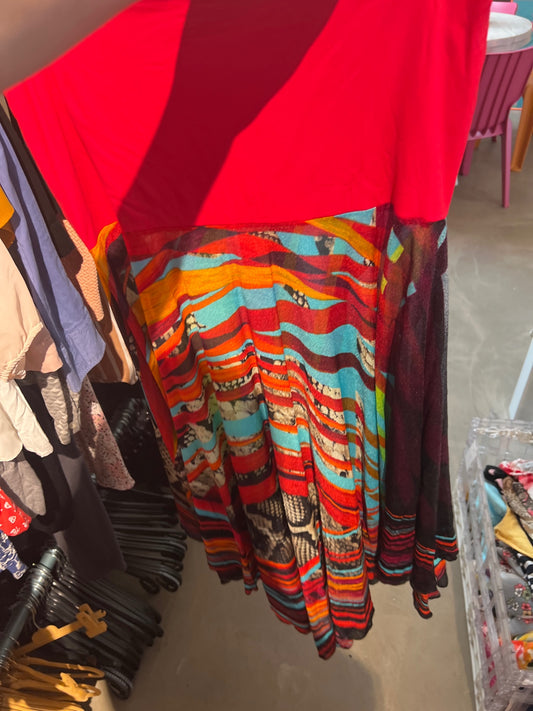 Rock Bunt mit Rot Gr.: L