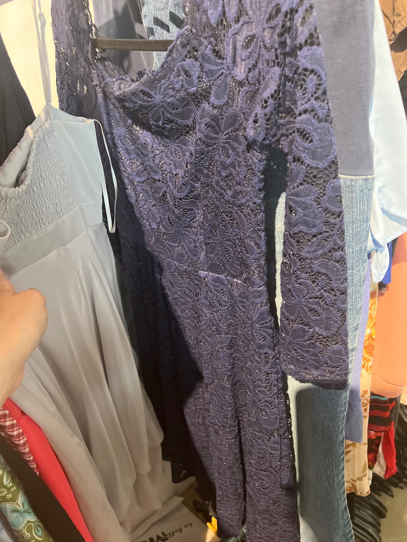Kleid Lila Blau Gr.: L