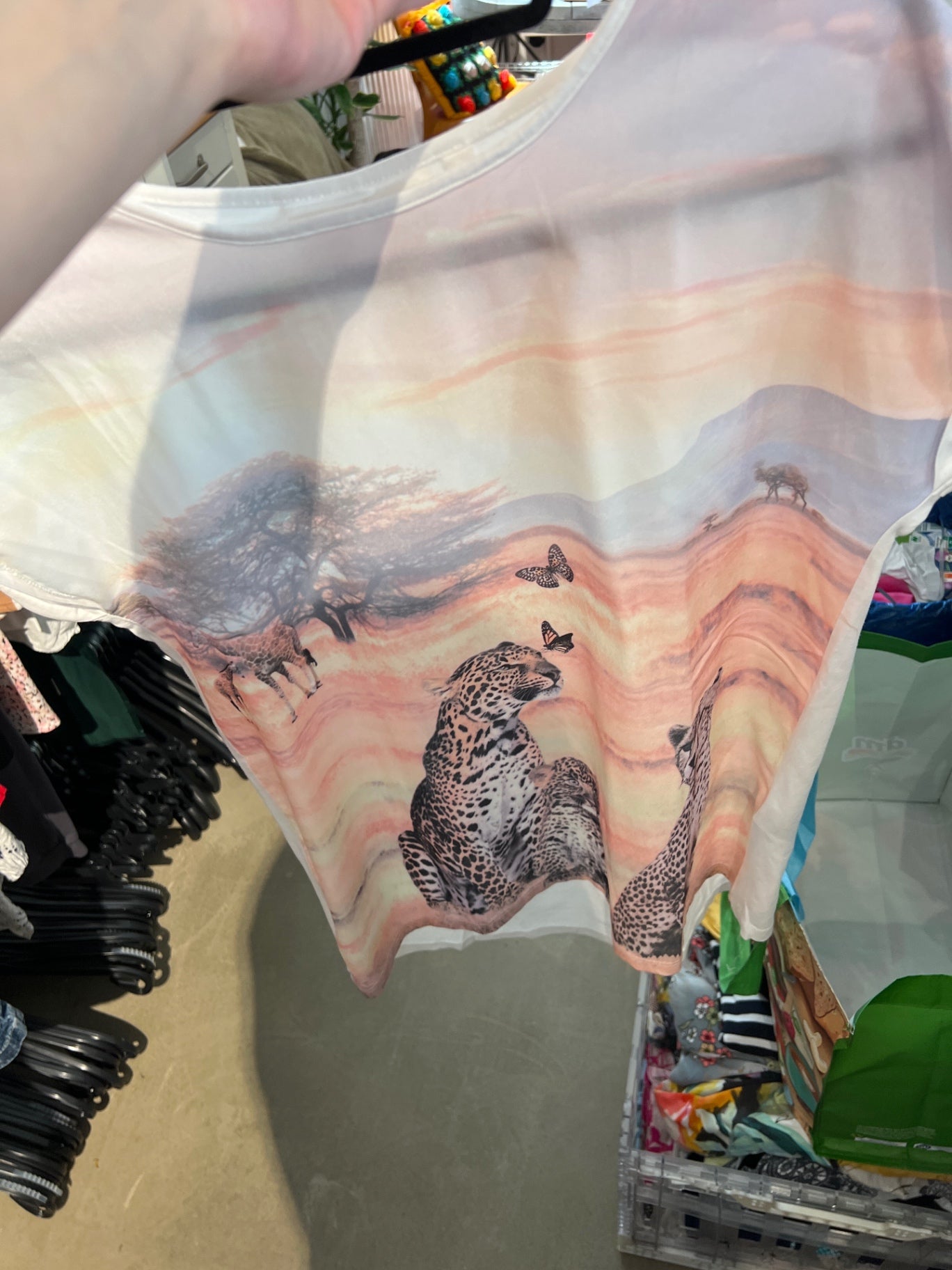 T-Shirt Leo Pastellfarben Gr.: M