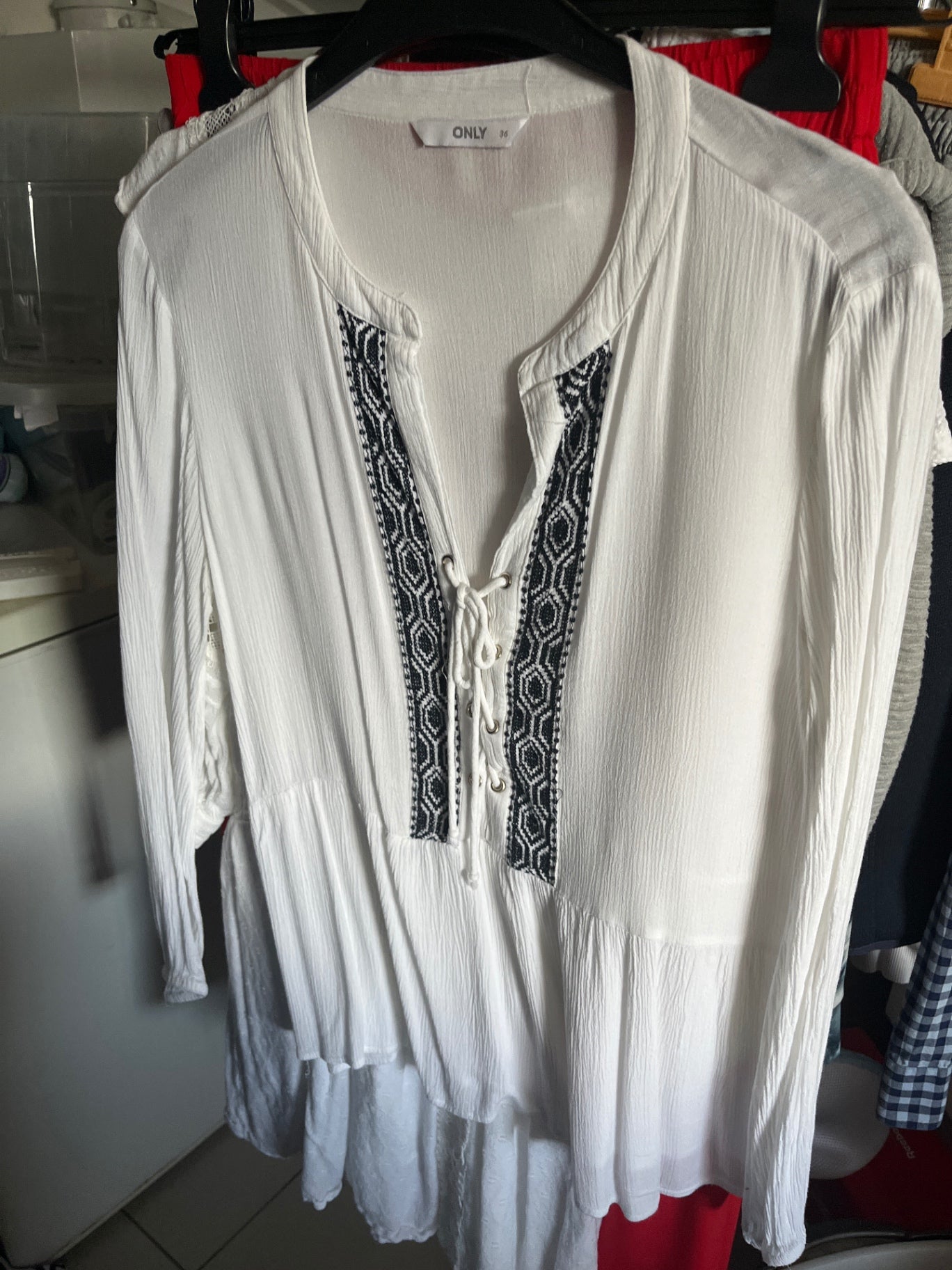ONLY Bluse Weiß Gr.: 36