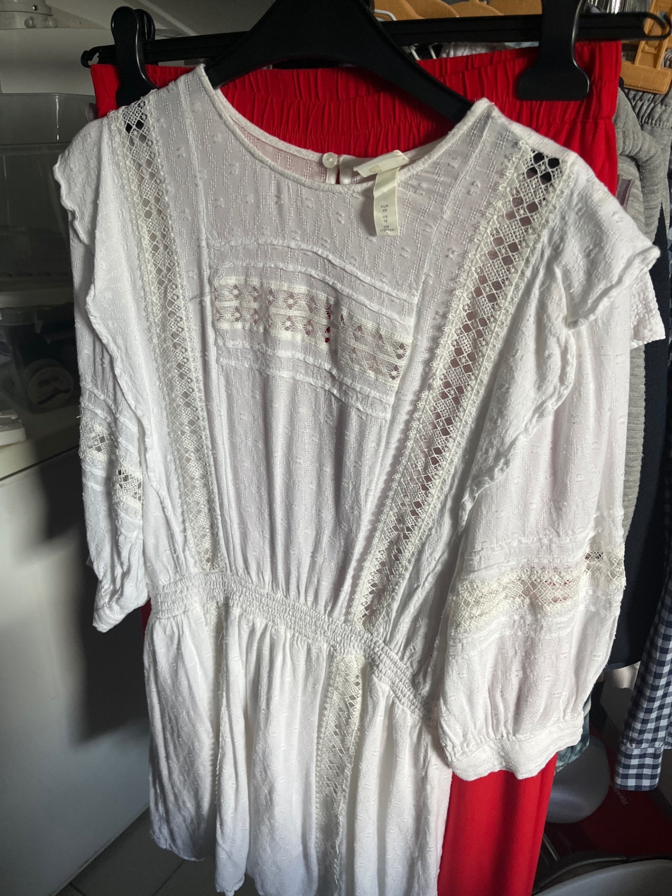 H&M Kleid Weiß Gr.: 40