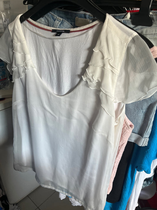 comma Bluse Creme Gr.: 38