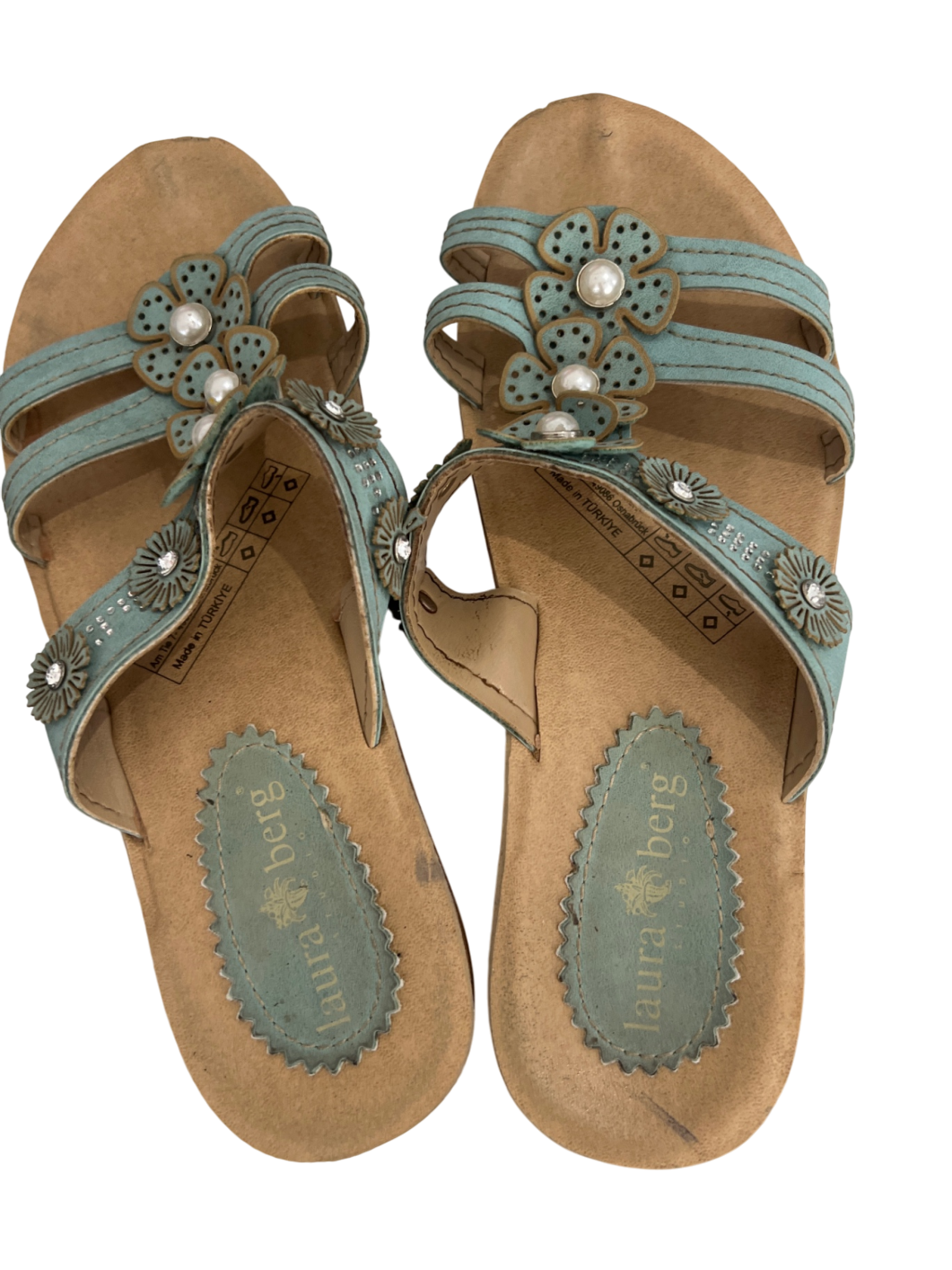 Laura Berg Sandalen Blau Gr.: 38