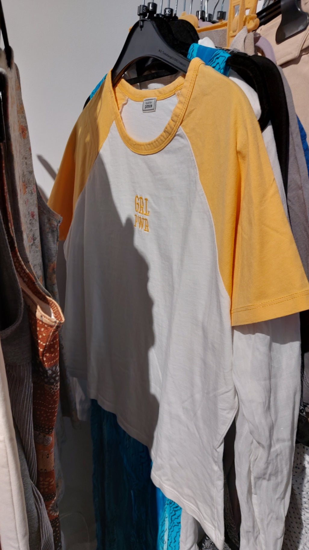 Pimkie T-Shirt Weiß und Gelb Gr.: S