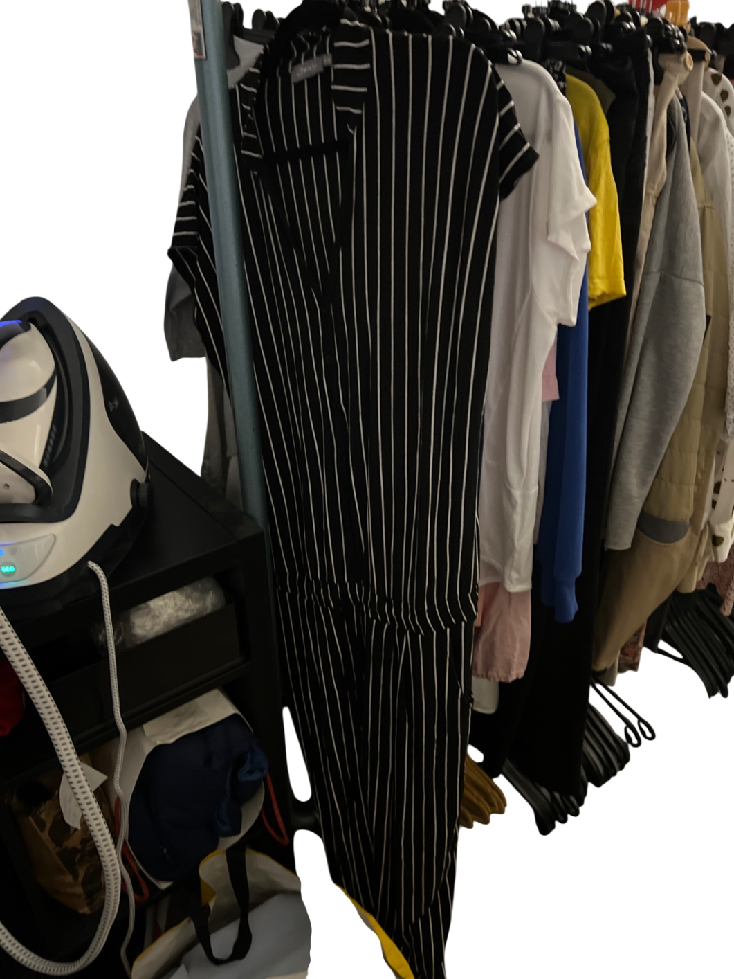 Geisha Jumpsuit Schwarz Weiß Gr.: XL