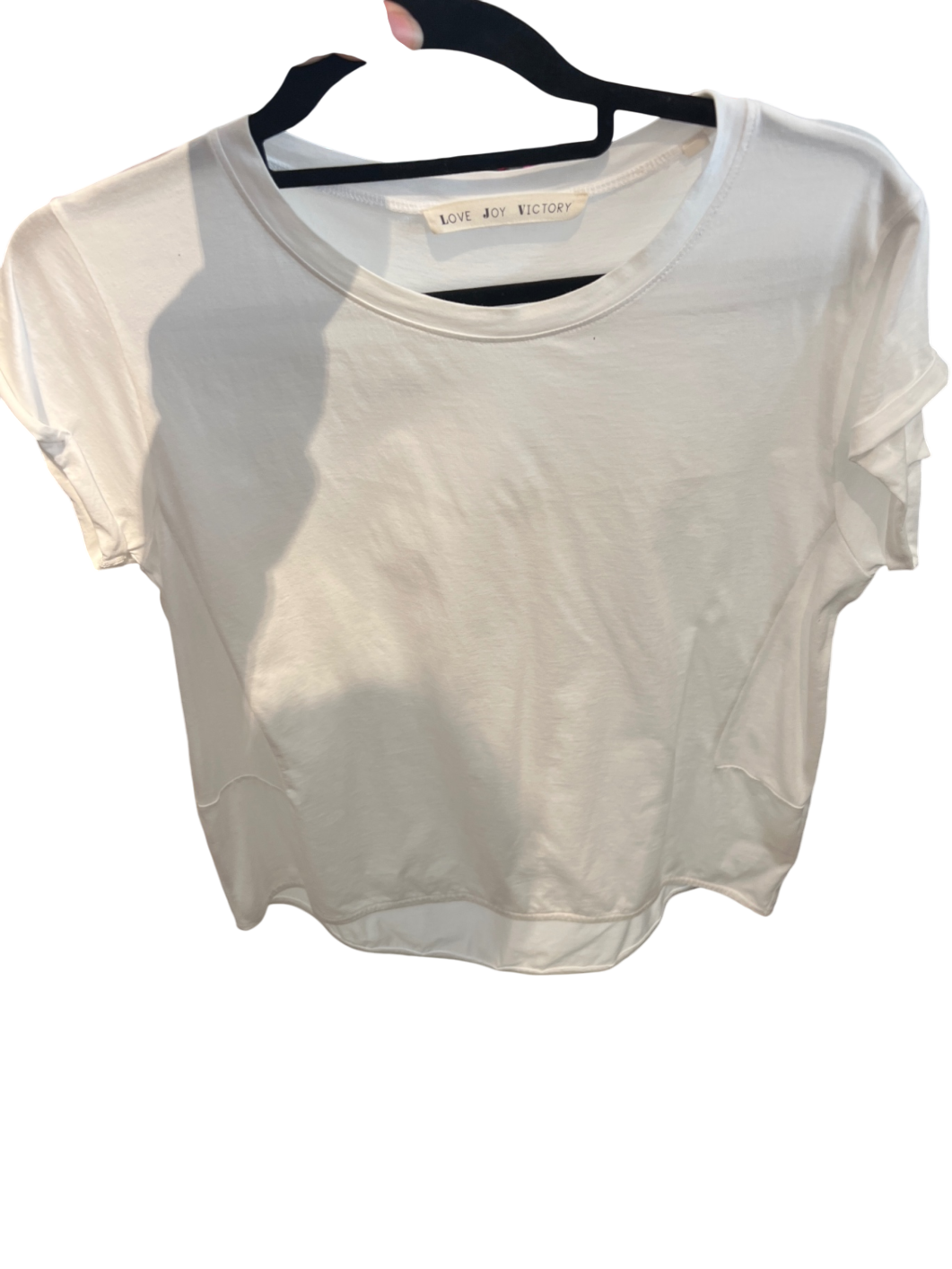 LOVE JOY VICTORY T-Shirt Weiß Gr.: S