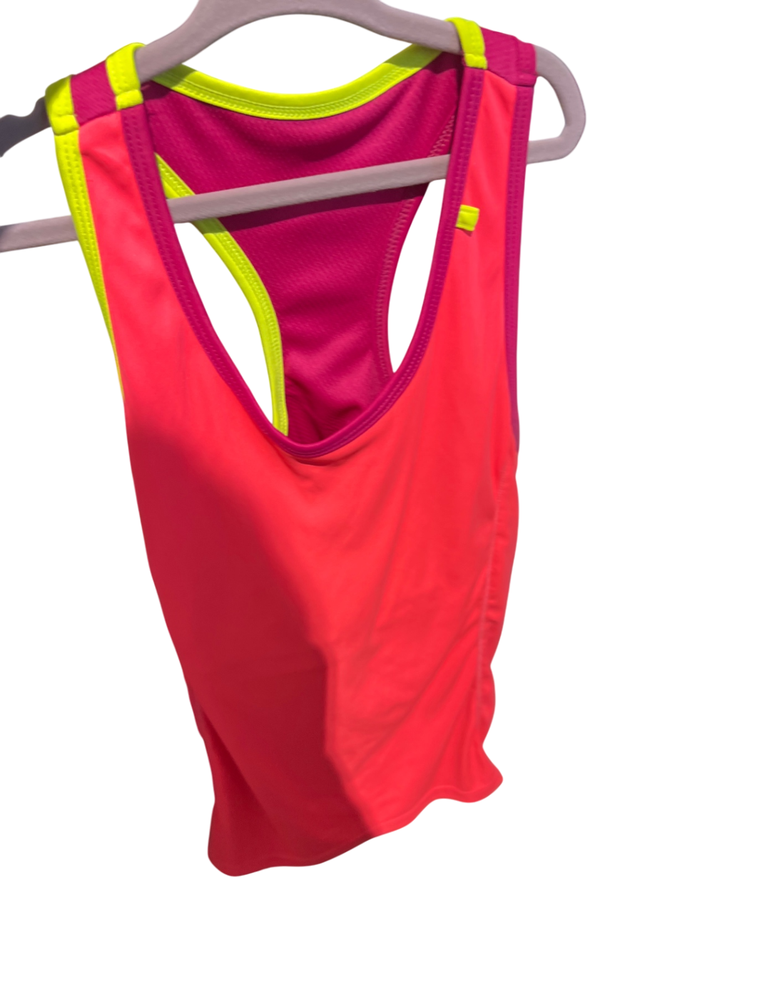 Top Pink, Neon-Gelb Gr.: M