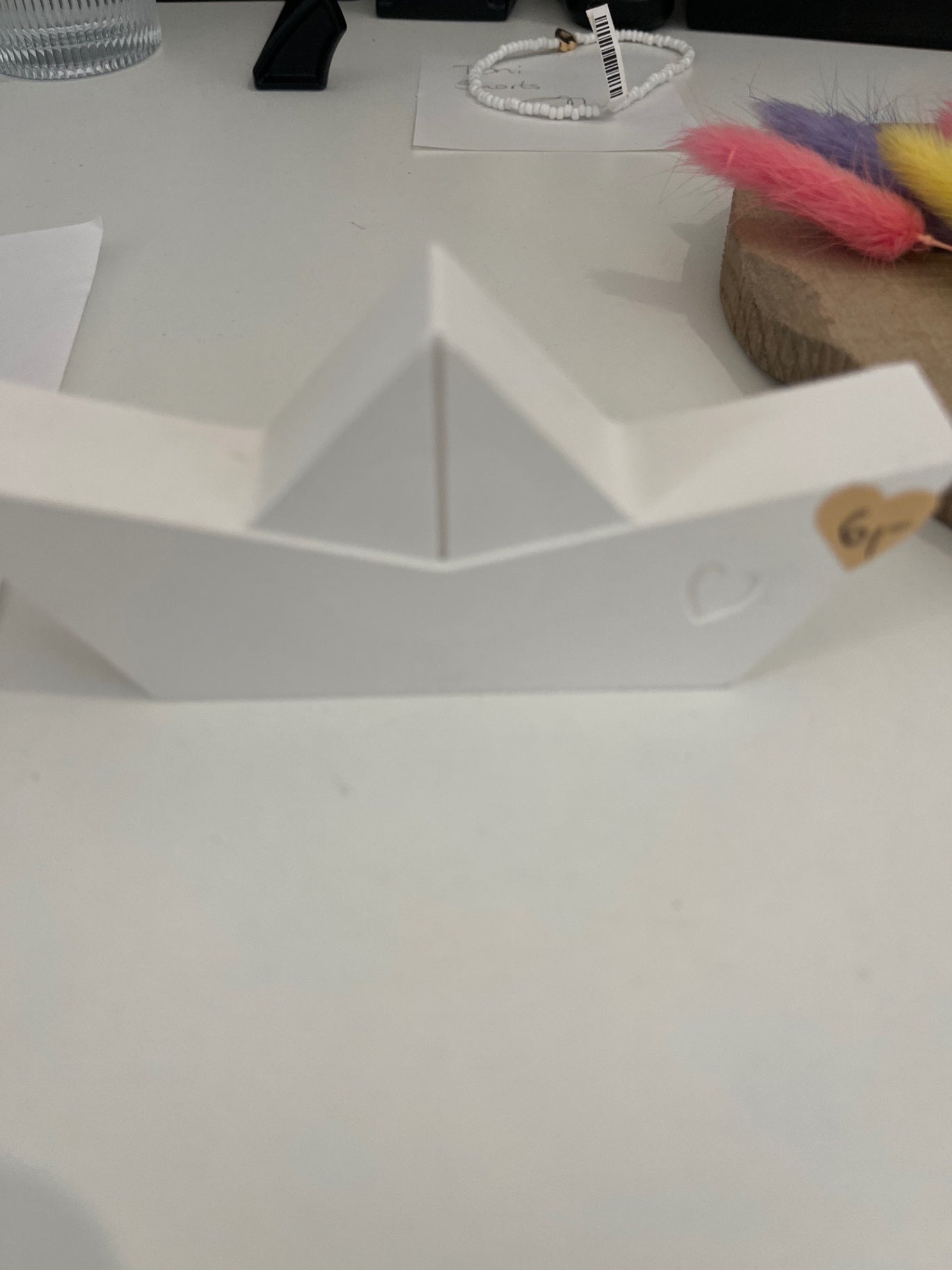 TischGlück Weißes Boot