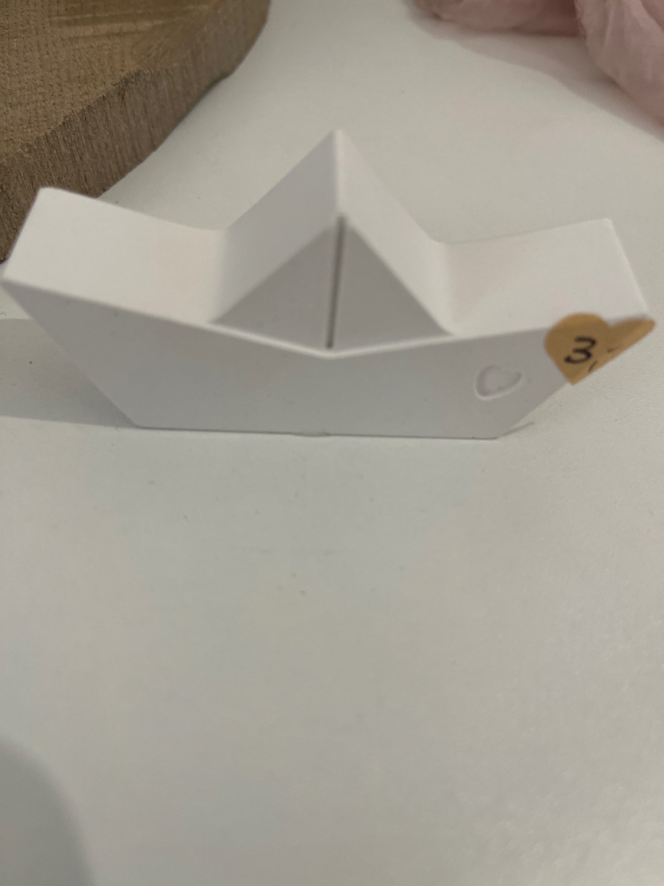 TischGlück Weißes Boot klein