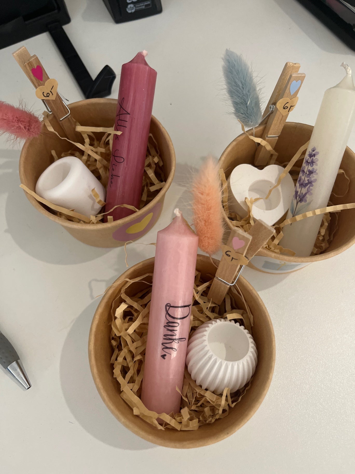 TischGlück Set Becher Kerze Halter Gr.: