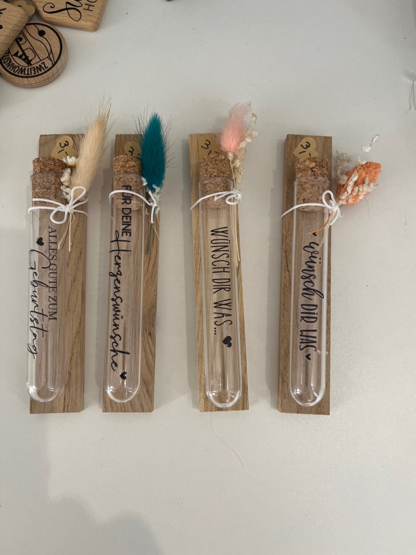 TischGlück Acrylröhrchen Geld