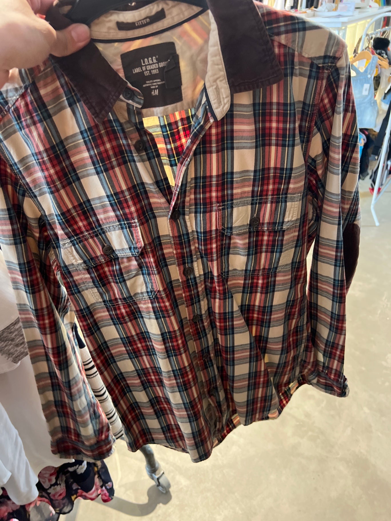 H&M Hemd Mehrfarbig Gr.: S