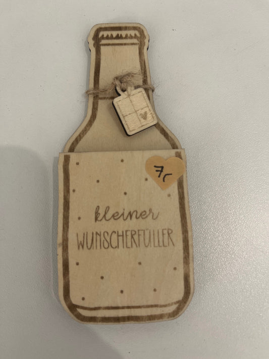 TischGlück Wunscherfüller Flasche