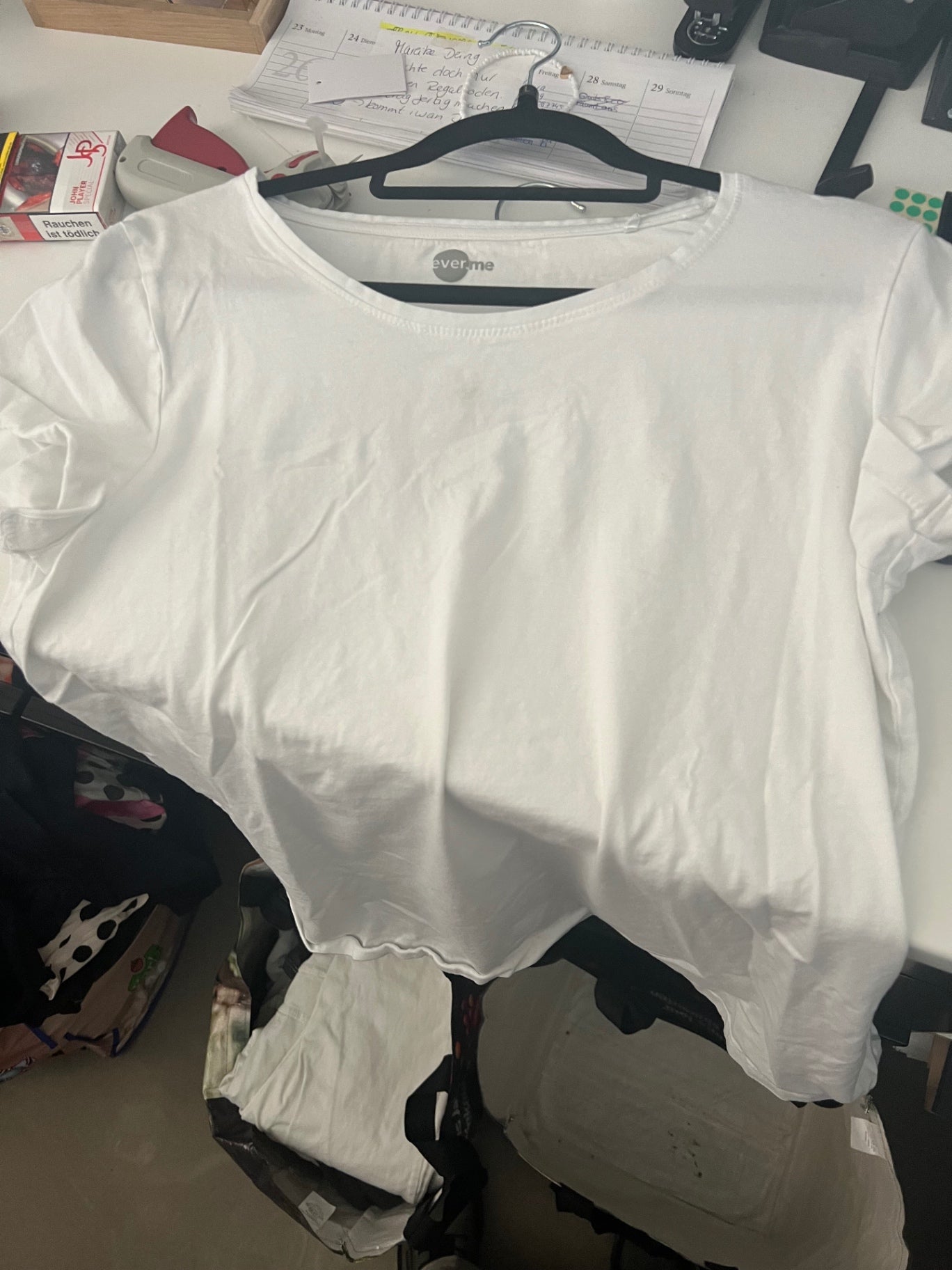 Everme T-Shirt Weiß Gr.: L